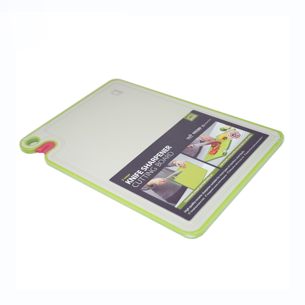 Thớt Nhựa Lock&Lock Có Đầu Mài Bằng Sứ Antibacterial Cutting Board, 365X253X9Mm - 3 Màu (Ngà, Xanh lá, Hồng) - CSC401, , large image number 1